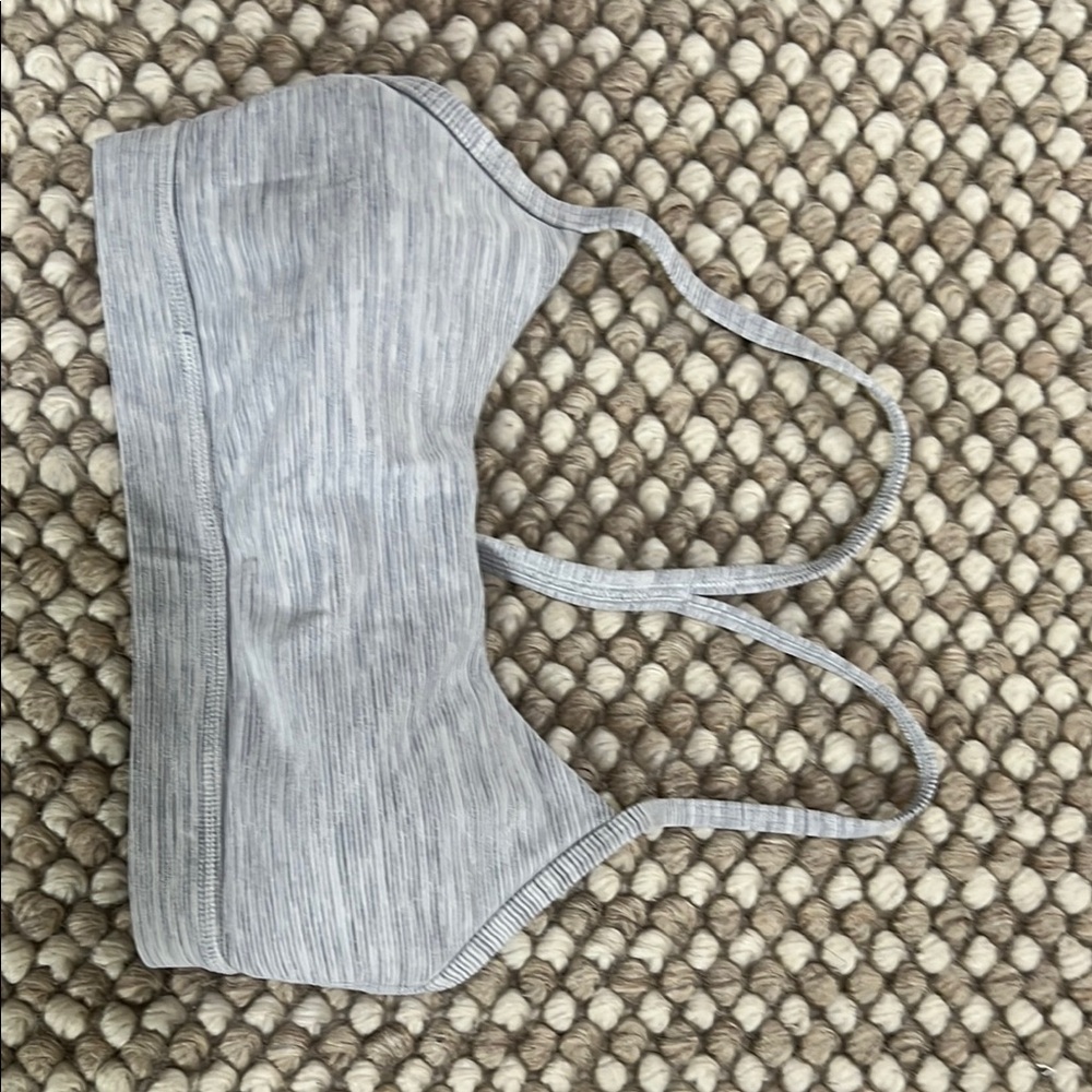 Gray Sports Bra